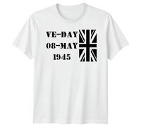 T-shirt VE Day 80th Anniversary, UK Union Jack, WWII Remembrance, 1945 -...