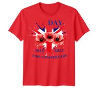 T-Shirt VE Day 80th Anniversary, UK Union Jack, WWII Remembrance, 1945 - 2025 #7