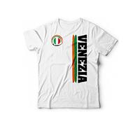 T-Shirt Venezia Città Sport Maglietta Vari Colori Tifosi Calcio Ultras - Taglie dalla S alla XXL (M, Bianco)