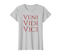 T-Shirt Veni Vidi Vici - Camicia Gaio Giulio Cesare Maglietta, Donna, Argento, S