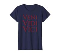 T-Shirt Veni Vidi Vici - Camicia Gaio Giulio Cesare Maglietta, Donna, Navy, 3XL