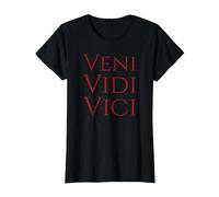 T-Shirt Veni Vidi Vici - Camicia Gaio Giulio Cesare Maglietta, Donna, Nero, S