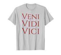 T-Shirt Veni Vidi Vici - Camicia Gaio Giulio Cesare Maglietta, Uomo, Argento, S
