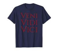 T-Shirt Veni Vidi Vici - Camicia Gaio Giulio Cesare Maglietta, Uomo, Navy, XL