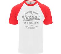 T-Shirt Vintage Anno 82° Compleanno 1944 Uomo S/S Baseball