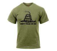 T-Shirt Vintage Con Logo US Non Calpestare Su Di Me Verde Oliva XL