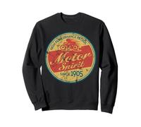 T-shirt vintage da moto (camicie invecchiate da donna e uomo) Felpa