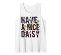 T-shirt vintage Daisy Bee Have a Nice Daisy da donna estiva floreale Canotta