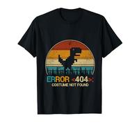 T-shirt vintage Error 404 Costume not Found Dinosauro Maglietta