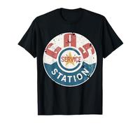 T-shirt Vintage Gas Station (camicie invecchiate donna e uomo) Maglietta