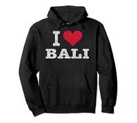 T-shirt vintage I Love Bali regalo alla moda Felpa con Cappuccio