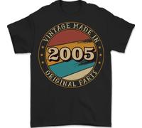 T-Shirt Vintage Per Il 20° Compleanno Fatta Nel 2005 In 100% Cotone