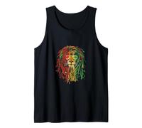 T-Shirt Vintage Reggae Jamaica Rastafari Lion Canotta