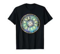 T-Shirt Vintage retrò con Segno Totem Occhio astrologia Maglietta