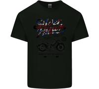 T-Shirt Vintage Silver Hawk Con Bandiera Union Jack Per Bambini