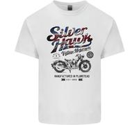 T-Shirt Vintage Silver Hawk Con Bandiera Union Jack Per Bambini