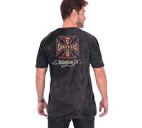 T-shirt vintage WCC Motorcycle Co. nera lavata taglia M