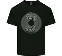 T-Shirt Vinyl Music Sound Waves Turntable DJ Decks Per Bambini Ragazzi E Ragazze