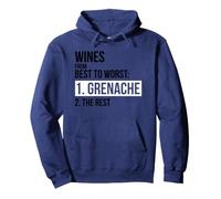 T-Shirt Wines from Best To Worst Grenache Felpa con Cappuccio