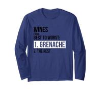 T-Shirt Wines from Best To Worst Grenache Maglia a Manica