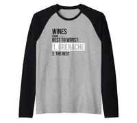 T-Shirt Wines from Best To Worst Grenache Maglia con Maniche Raglan