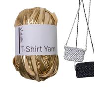 T-Shirt Yarn Cord - Recycled Fabric Crochet Thread, Smooth Flexible Yarn Rope, Stylish Crafting Textile | Eco Friendly Creative Handmade Supply For Knitting Weaving Stitching Macrame
