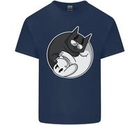 T-Shirt Yin Yang Per Bambini Gatti E Cani