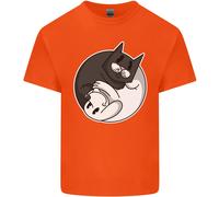T-Shirt Yin Yang Per Bambini Gatti E Cani
