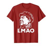 T-shirt Zedong con scritta "Laughing Mao Shirt China Chairman Zedong" Maglietta