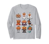 T-Shirt Zucca di Halloween - Jack-o'-Lantern Costume Group Maglia a Manica