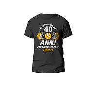 t-shirteria 40 Anni Tshirt Compleanno - Mi Ci Sono Voluti per Diventare così Bello Maglietta da Uomo Quarantanni