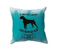 t-shirteria Cuscino Boxer Il Mio Vero Amore Scodinzola Boxer Love Boxer Gadget Cuscino Idee Regalo Amanti dei Cani Regalo Amante Cani