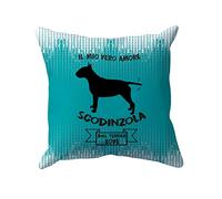 t-shirteria Cuscino Bull Terrier Il Mio Vero Amore Scodinzola Bull Terrier Love Bull Terrier Gadget Cuscino Idee Regalo Amanti dei Cani Regalo Amante Cani