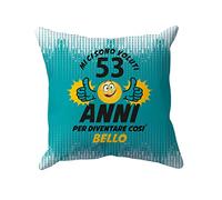 t-shirteria Cuscino Compleanno Mi ci sono voluti 53 Anni per Diventare Così Bello Gadget Compleanno Divertenti Idea Regalo Compleanno Cuscino Divano Regalo Compleanno