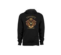 t-shirteria Felpa con Cappuccio Compleanno 35 Anni Uomo Idea Regalo, Felpe Nere 100% Cotone, morbide, Traspiranti (a Modo Mio, Non Mi avrete mai Come Volete Voi)