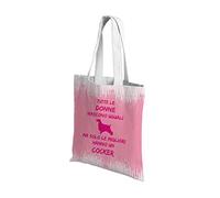 t-shirteria Shopper Cocker - Tutte le Donne nascono uguali ma solo le migliori hanno un Cocker - Cocker Gadget - Shopper - Idee Regalo Amanti dei Cani - Regalo Amante Cani