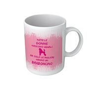 t-shirteria Tazza Barboncino - Tutte le Donne nascono uguali ma solo le migliori hanno un Barboncino - Barboncino Gadget - Tazza Ceramica - Idee Regalo Amanti dei Cani - Regalo Amante Cani