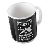 t-shirteria Tazza in Ceramica - Tazza Mestieri - Odio essere così S**y ma sono un Tatuatore e non posso farci nulla - Tazza Idea Regalo - Gadget Idee Regalo