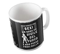 t-shirteria Tazza in Ceramica - Tazza Mestieri - Odio essere così S**y ma sono un Vigile del Fuoco e non posso farci nulla - Tazza Idea Regalo - Gadget Idee Regalo