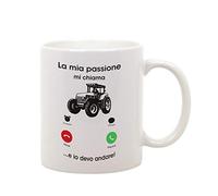 t-shirteria Tazza Mug in Ceramica Mestieri Agricoltore La mia passione mi chiama e io devo andare - sport - gadget divertente - idea regalo