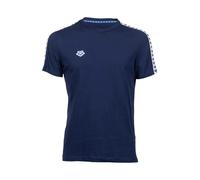 Arena Men's Team T-Shirt 100% Cotton Slim Fit Short Sleeve Casual Athletic Wear, Blu Navy/Bianco/Blu Marino, XS Unisex-Adulto
