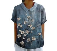 T Shirts Donna Curvy in Saldo Camicie Donna Lino Cotone Camicia Mezza Manica Azzurra Maniche Corte Maglia Lotto Maglie Bianca Maglietta Fiori Magliette Corta Colorata Economica Nera Nere Curvy