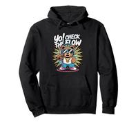 T-shirts hip hop rap wu Yo Check the Flow Felpa con Cappuccio