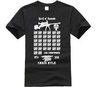 T-Shirts Short Fashion Men The Devil of Ramadi T-Shirt Chris Kyle American Sniper CPO Printed Round Men's T-Shirt Price Size L
