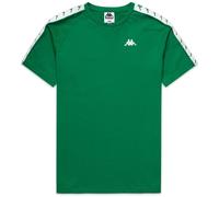 Kappa Coen Slim 222 Fascia Tee Maglietta tecnica comoda ed elegante, Color Green Tee e White, taglia M