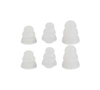 (T) Silicone In-Ear Earphone Covers Replacement Earbuds Bud Tips Earbuds Headphone Ear Tips Three Layers White
