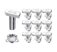 T-Slot Bolts Set, Hammer Head Sliding Screw and Nuts, 5.12x3.54x1.18 Inches Heavy Duty Hardware for Track Systems, Automotive Roof Racks, Construction, Workbench Installation, Compact Industrial