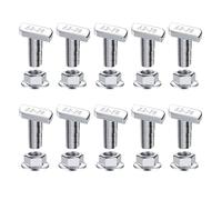 T-Slot Bolts Sets, Hammer Head Sliding Screw, 5.12x3.54x1.18 Inches Versatile & Multifunctional, Heavy Duty Hardware Screws for Track System, Automotive Roof Rack, Construction Workbench Installation