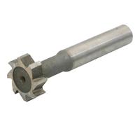 T-Slot Milling Cutter, 8-25mm Cutting Dia Straight Shank 6 Flutes HSS End Mill For Stainless Steel Aluminum Copper(8 * 3 * 6 * 55mm)