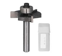 T Slot Router Bit 3 Flute 1 / 4in Shank | Tungsten Carbide Slot Cutter for Plywood/Hardwood/Softwood | 16000 RPM with Ball Bearing Guide